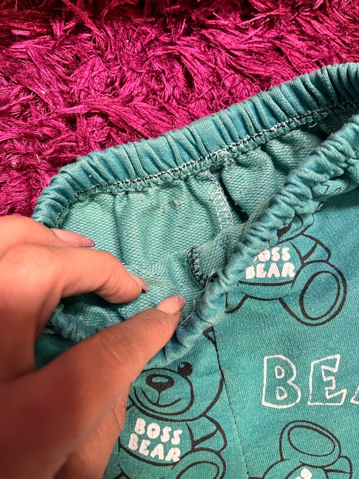 3/4 yaş Renkli Desenli erkek Çocuk Eşofman Altı - Görsel 2