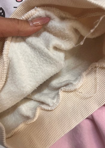 Kız Çocuk Pembe Baskılı Sweatshirt ve Eşofman Takımı 9/10 yaş - Görsel 4