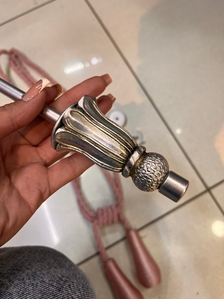 Pembe Renkli Perde Bağlama İpi - Görsel 2