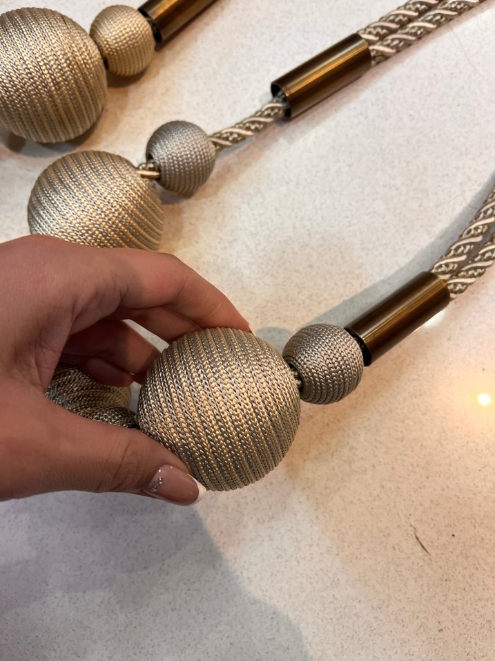 Nakışlı Bohem Perde Bağlama İpi - Görsel 3