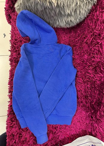 Kapüşonlu Mavi Erkek Çocuk Sweatshirt - Görsel 2