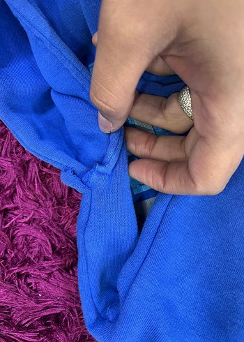 Kapüşonlu Mavi Erkek Çocuk Sweatshirt - Görsel 4