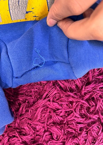 Kapüşonlu Mavi Erkek Çocuk Sweatshirt - Görsel 3