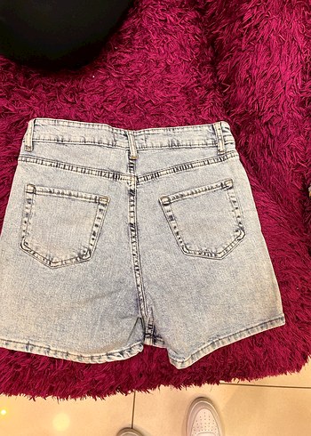 Kadın Mini Kot Şort - Görsel 6