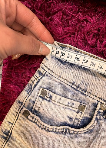 Kadın Mini Kot Şort - Görsel 4