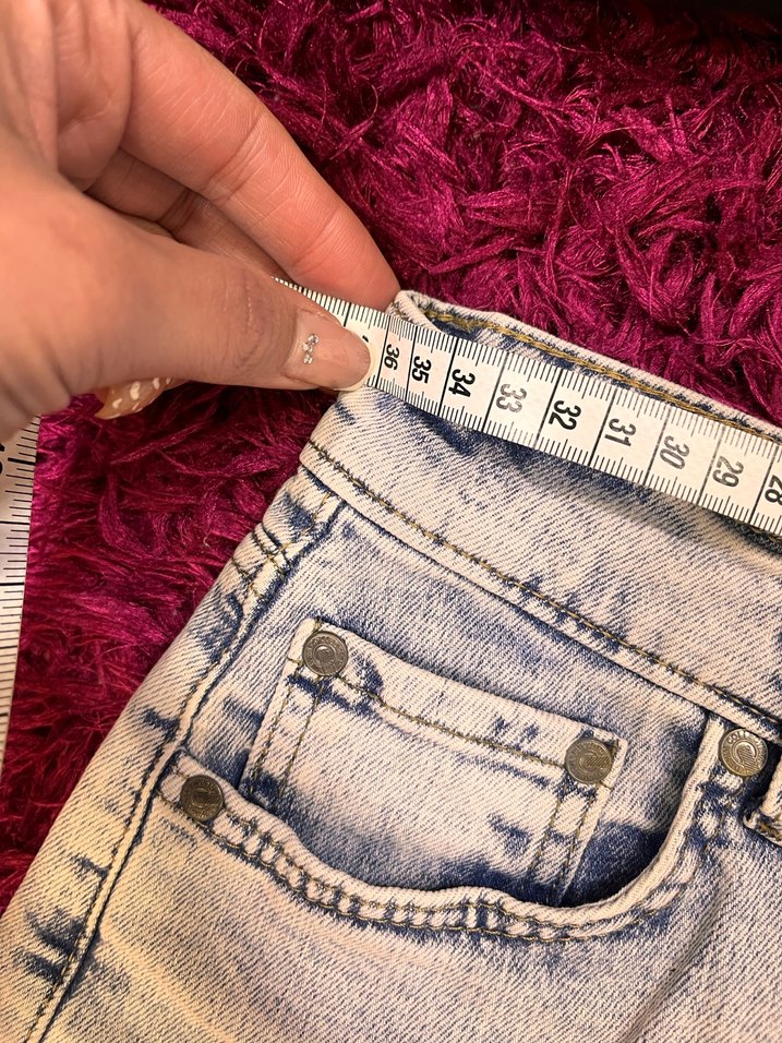 Kadın Mini Kot Şort - Görsel 4