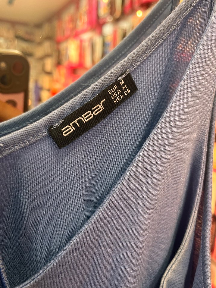 V Yaka Kadın Askılı Bluz - Görsel 2