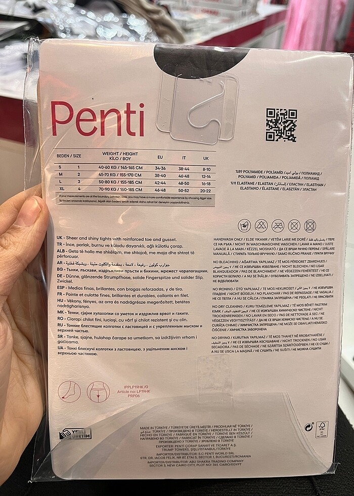 S BEDEN MÜRDÜM KÜLOTLU ÇORAP - Görsel 2