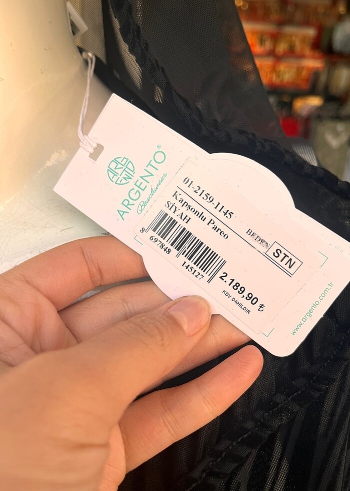 KAPŞONLU TRANSPARAN PAREO - Görsel 3