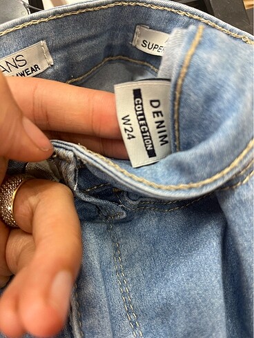 34 Beden mavi Renk SÜPER SKINNY JEAN PANTOLON