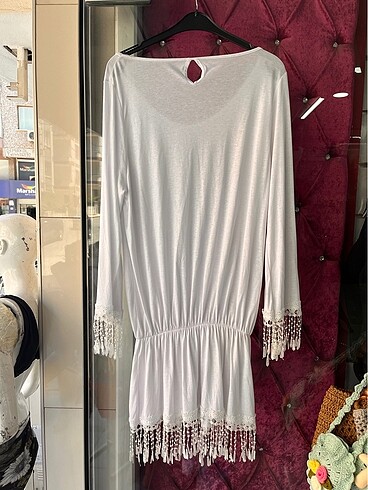 LXL BEDEN PÜSKÜL DETAYLI PAREO - Görsel 5