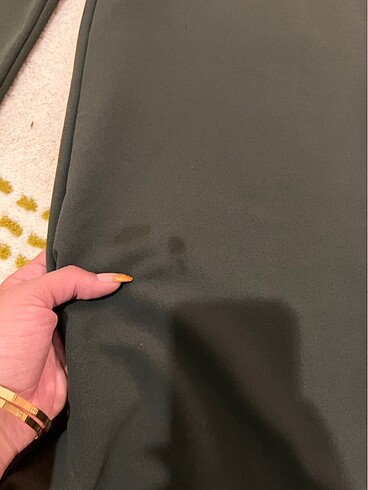 Diğer KOYU YEŞİL KREP KUMAŞ PANTOLON