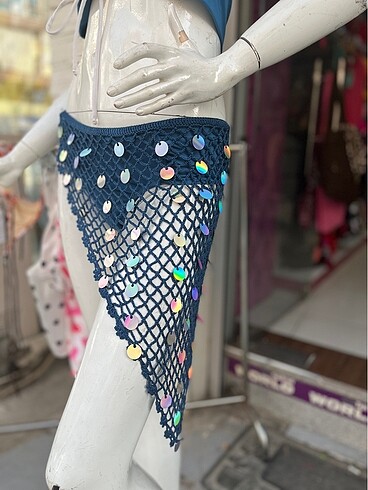 PULLU EL YAPIMI PAREO - Görsel 2