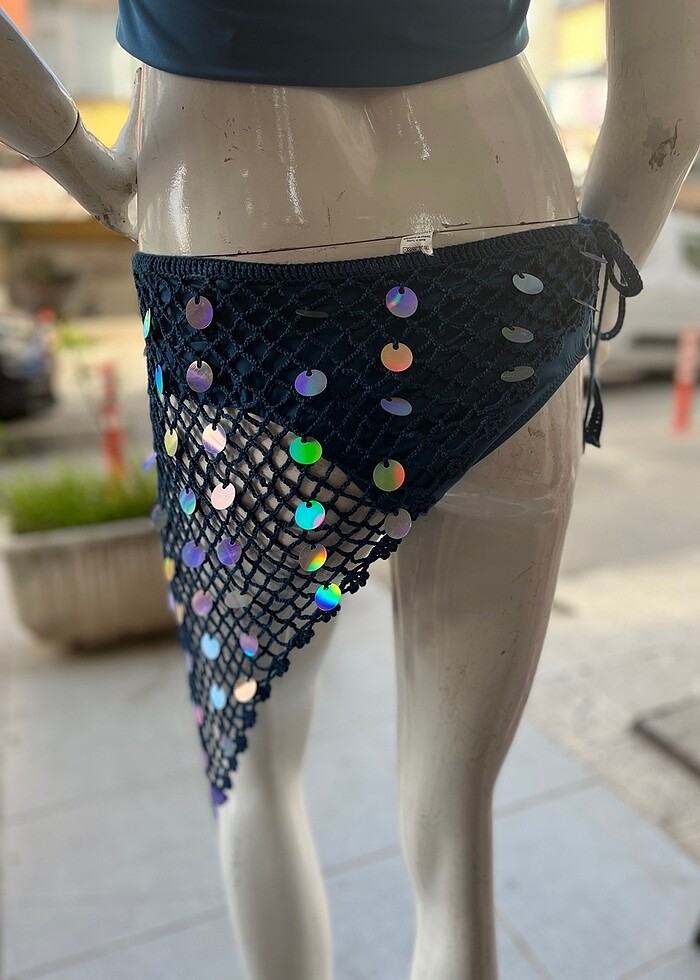 PULLU EL YAPIMI PAREO - Görsel 4