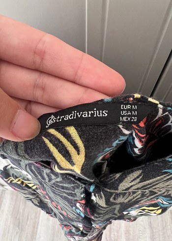 Stradivarius Stradivarius Bohem Tarz Mini Askılı Tulum
