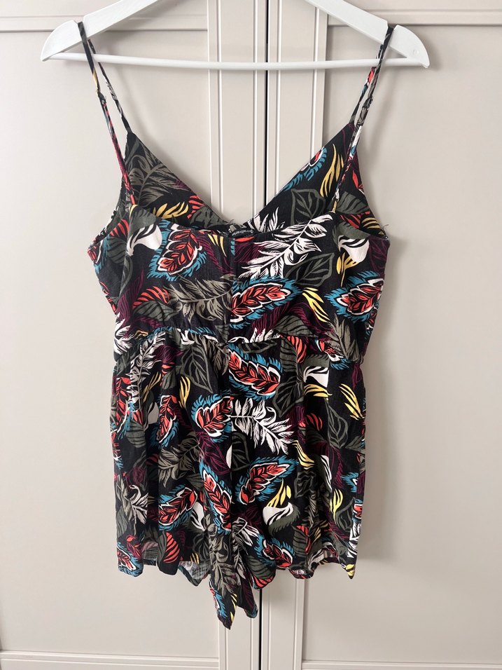 Stradivarius Bohem Tarz Mini Askılı Tulum - Görsel 5