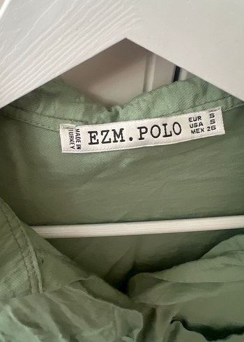 Yeşil Keten Kadın Gömlek Uzun Kollu - Görsel 4