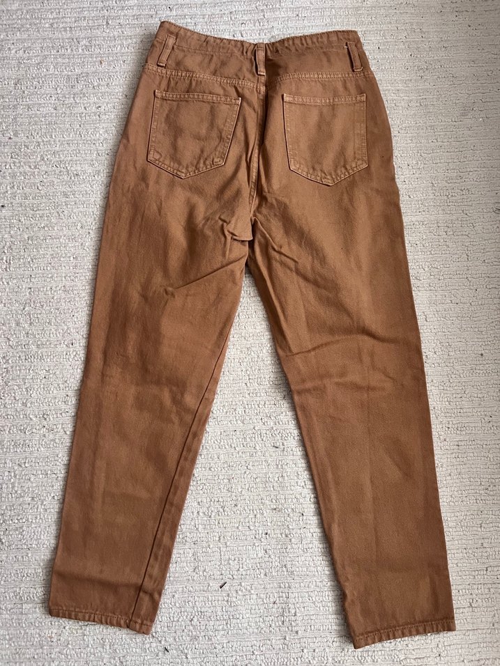 Kadın Kahverengi Bol Kesim  Pantolon - Görsel 3