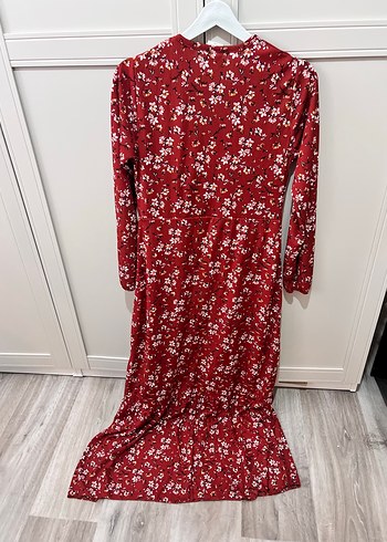 Çiçek Desenli Uzun Bohem Elbise - Görsel 2