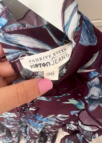 Bohem  Çiçekli Uzun Elbise - Görsel 7