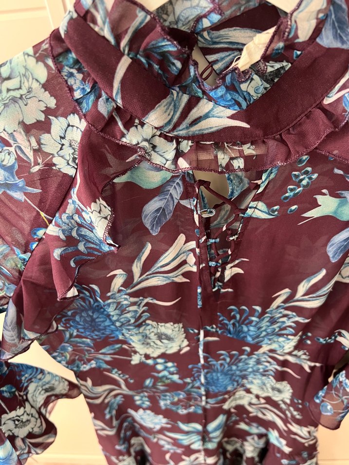 Bohem  Çiçekli Uzun Elbise - Görsel 3