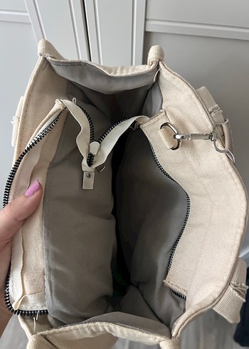 Bej  Kadın Omuz Çantası - Görsel 5