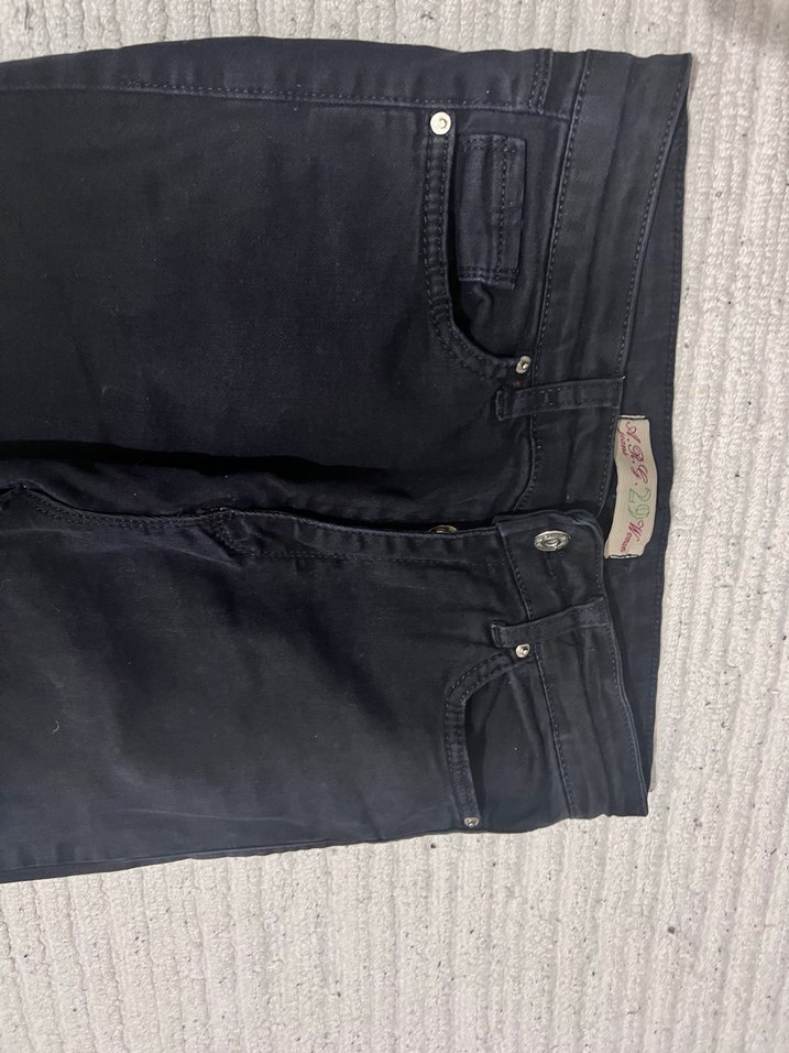 Siyah Regular Fit kadın Kot Pantolon - Görsel 4