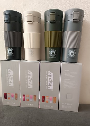 Silikon Tutacaklı Termos Matara Seti - Görsel 2