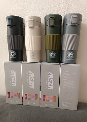 Silikon Tutacaklı Termos Matara Seti - Görsel 3