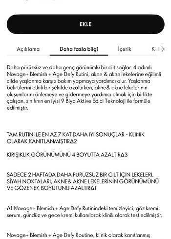 Novage+ Blemish + Age Defy Cilt Bakım Seti - Görsel 3