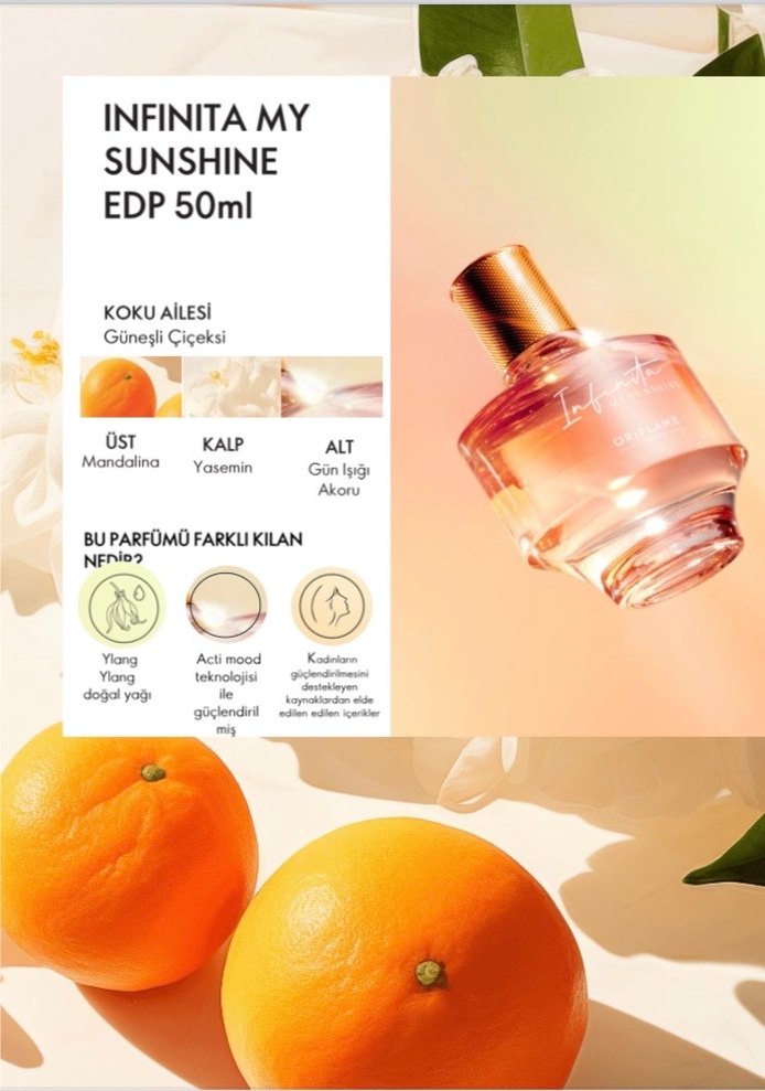 Infinita My Sunshine Kadın Parfümü 50ml - Görsel 2