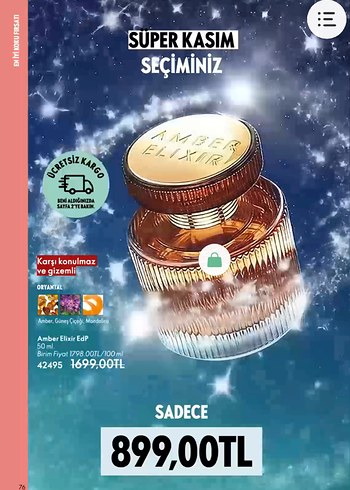 Oriflame Amber Elixir Kadın Parfümü - Görsel 2