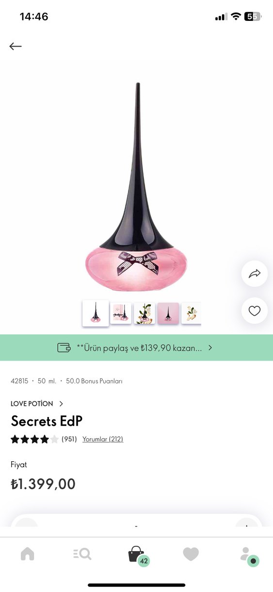 Oriflame Love Potion Secrets Kadın Parfümü 50 ml - Görsel 3