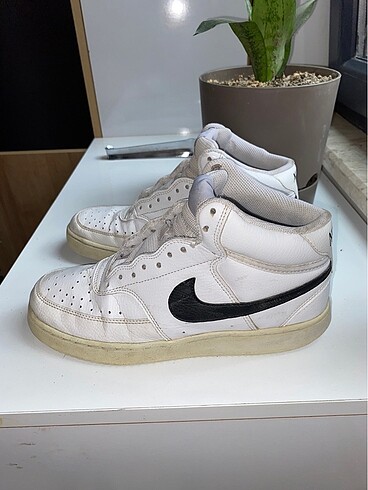 nike court vision mid beyaz