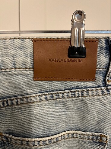 34 Beden mavi Renk Vatkalı Denim Bermuda Şort