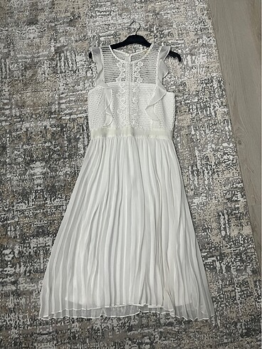 Koton Party Wear Koleksiyonu Beyaz Elbise