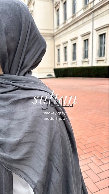 Modal şal smokey grey