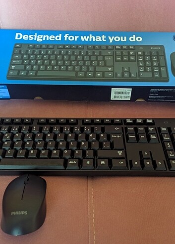 Philips spt6501b-62 kablosuz klavye mouse set