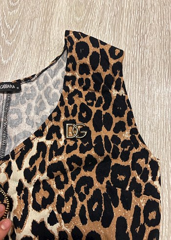 Zara Leopar Desenli Kadın Kolsuz üst