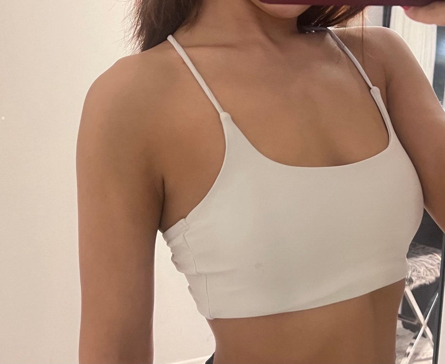 Beyaz İnce Askılı Kadın atlet - Görsel 4