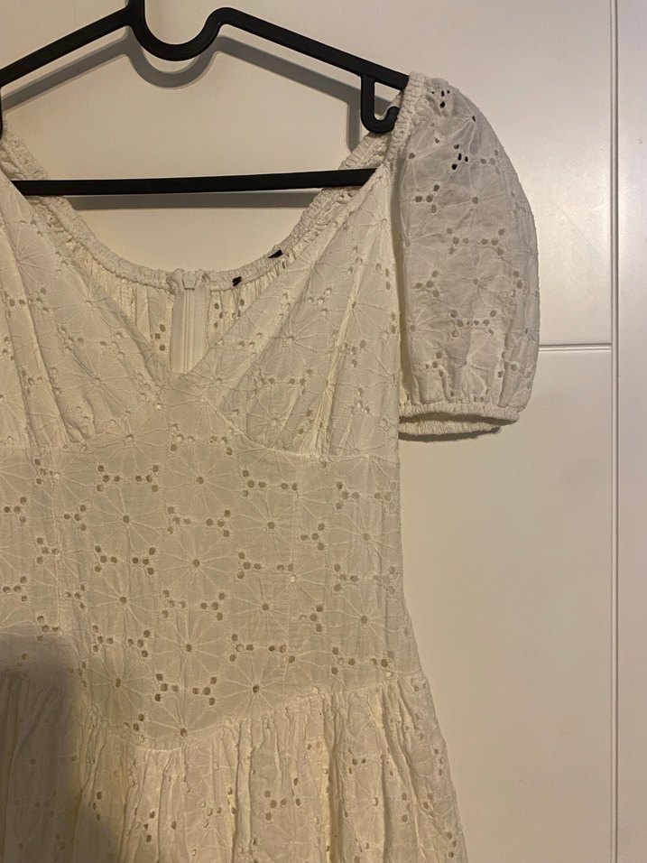 Romantik Ekru Mini Elbise — görsel 6/10