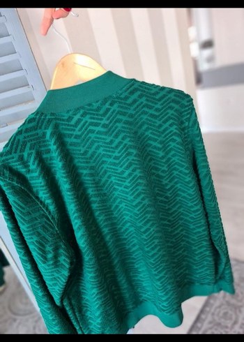 Yeşil Fermuarlı Kadın Ceket - Görsel 3