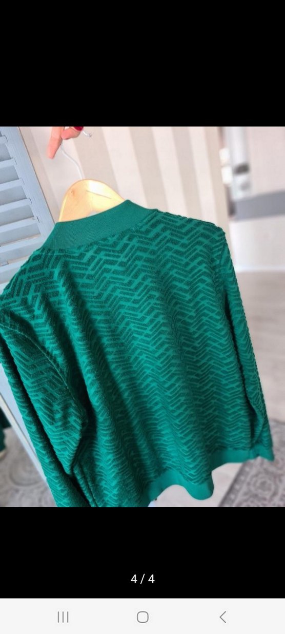 Yeşil Fermuarlı Kadın Ceket - Görsel 3