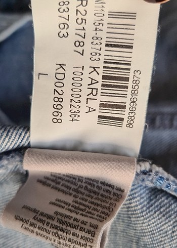 Kadın Mavi Batik Desenli Kolsuz Denim Ceket - Görsel 4
