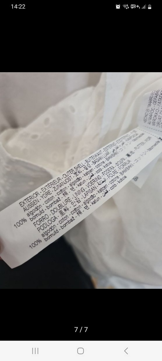 Zara Beyaz Nakışlı Uzun Elbise - Görsel 3