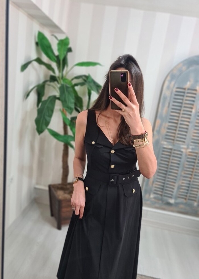 Siyah elbise - Görsel 3