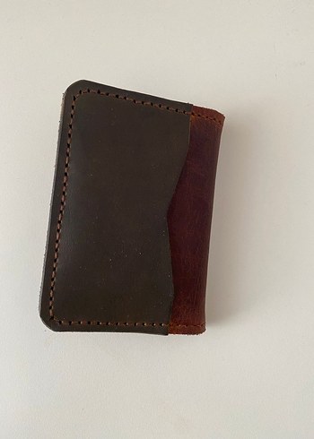 Koyu Kahverengi Minimalist Erkek Cüzdan - Görsel 3