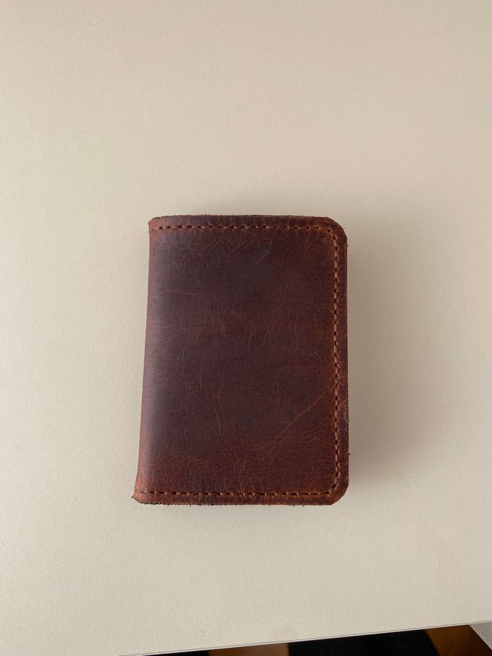 Koyu Kahverengi Minimalist Erkek Cüzdan - Görsel 4