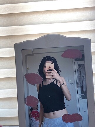 m Beden siyah Renk Siyah crop