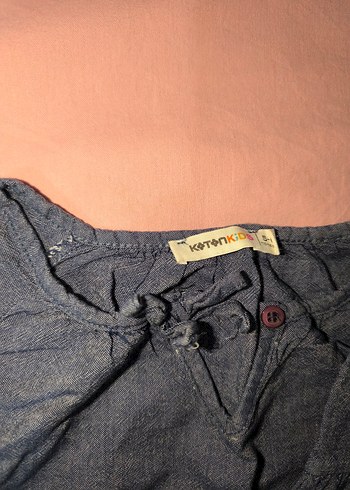 Nakışlı Gri Kız Elbise - Görsel 3